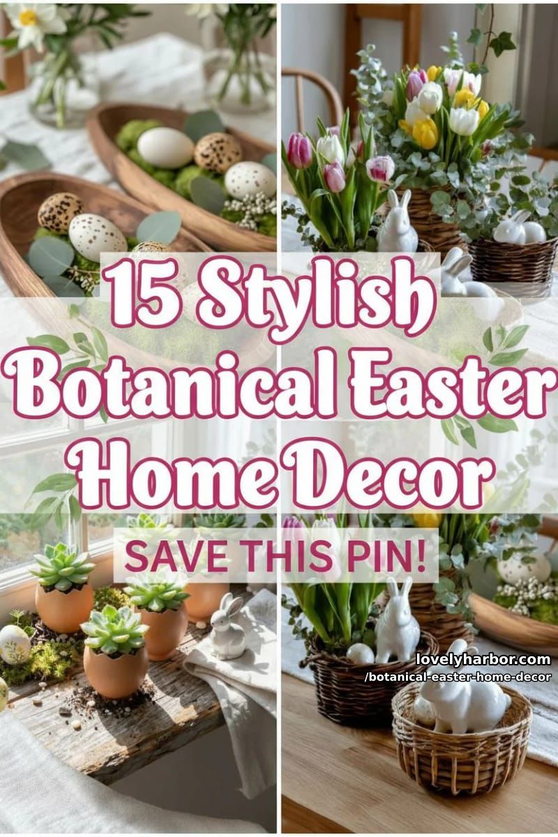 15 Botanical Easter Home Decor Inspirations for a Serene Seasonal Refresh 44 botanical easter home decor - Collage 43