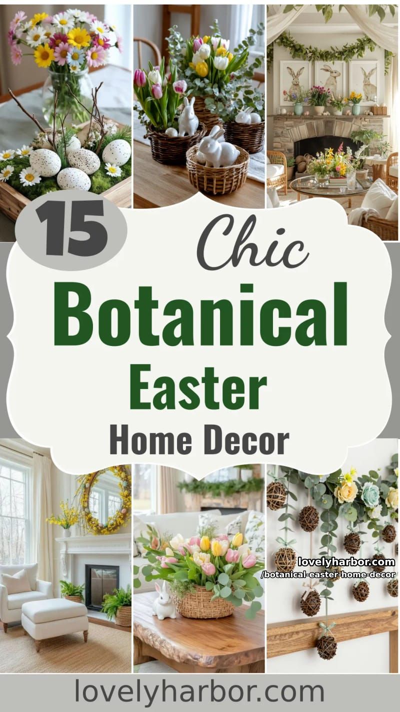 15 Botanical Easter Home Decor Inspirations for a Serene Seasonal Refresh 50 botanical easter home decor - Collage 49