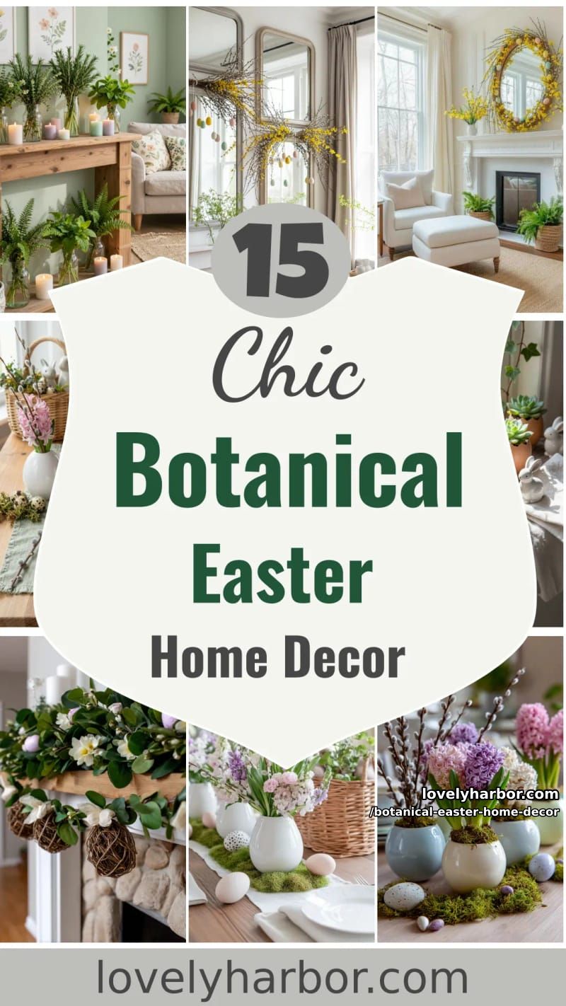 15 Botanical Easter Home Decor Inspirations for a Serene Seasonal Refresh 51 botanical easter home decor - Collage 50