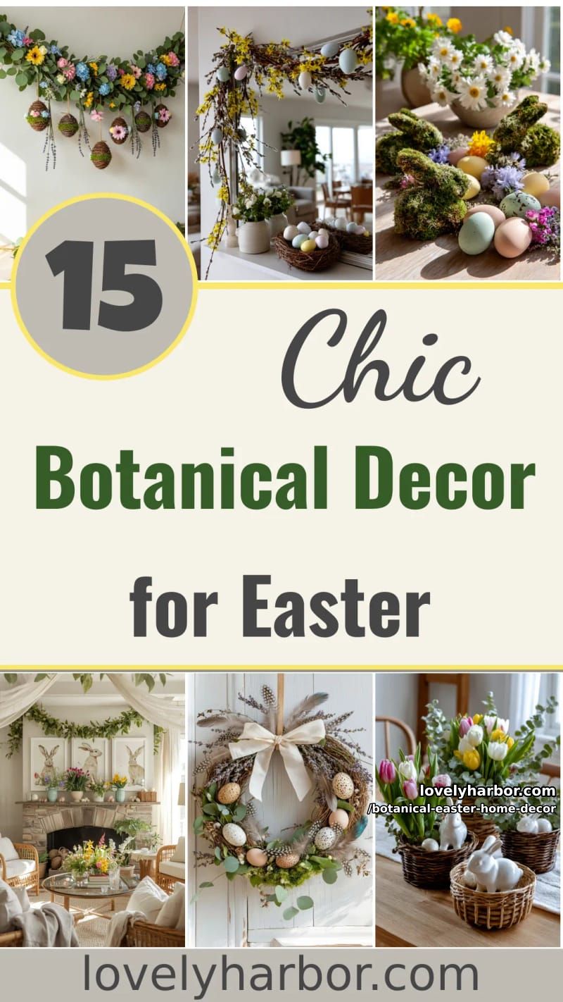 15 Botanical Easter Home Decor Inspirations for a Serene Seasonal Refresh 54 botanical easter home decor - Collage 53