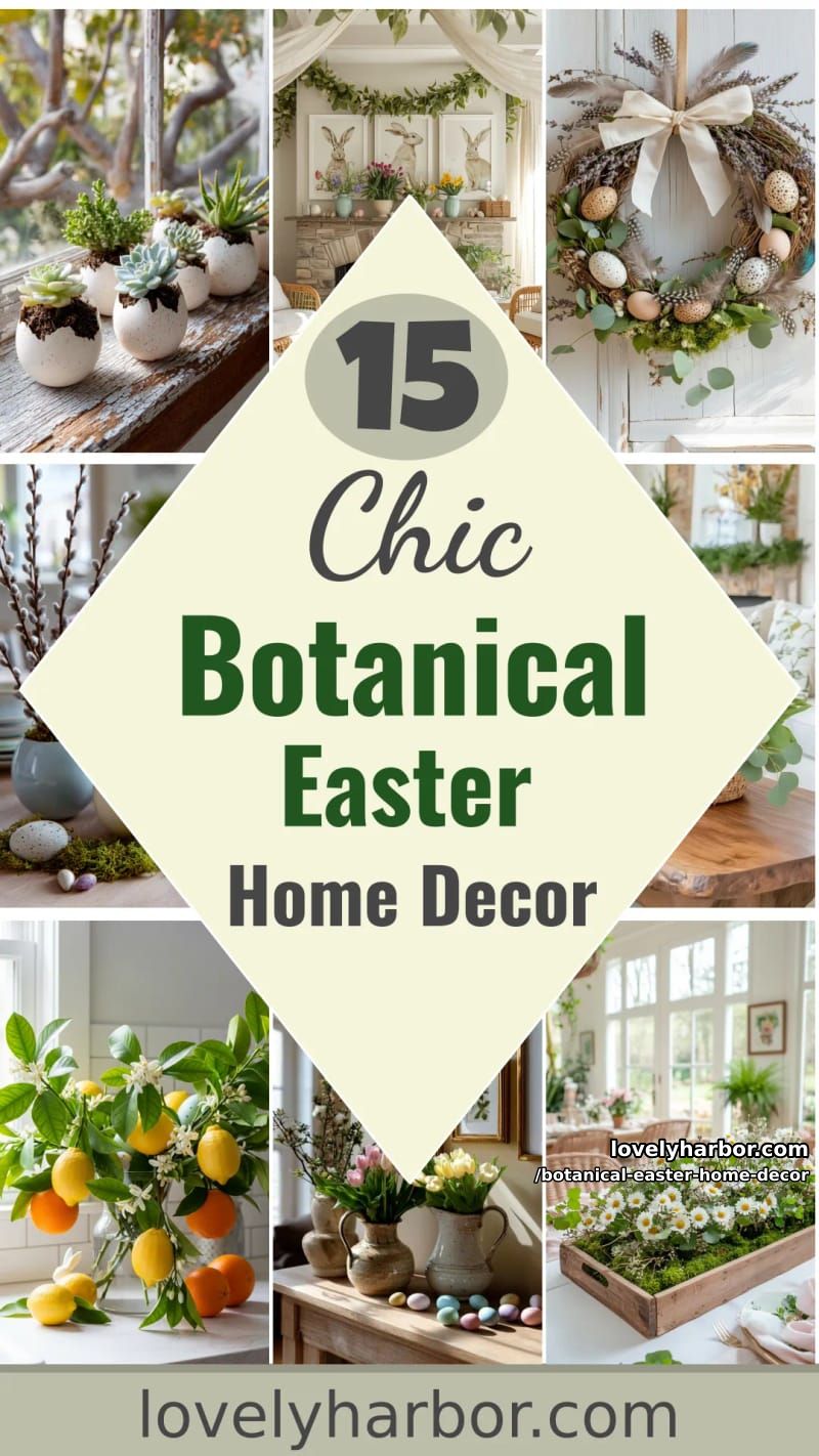 15 Botanical Easter Home Decor Inspirations for a Serene Seasonal Refresh 55 botanical easter home decor - Collage 54