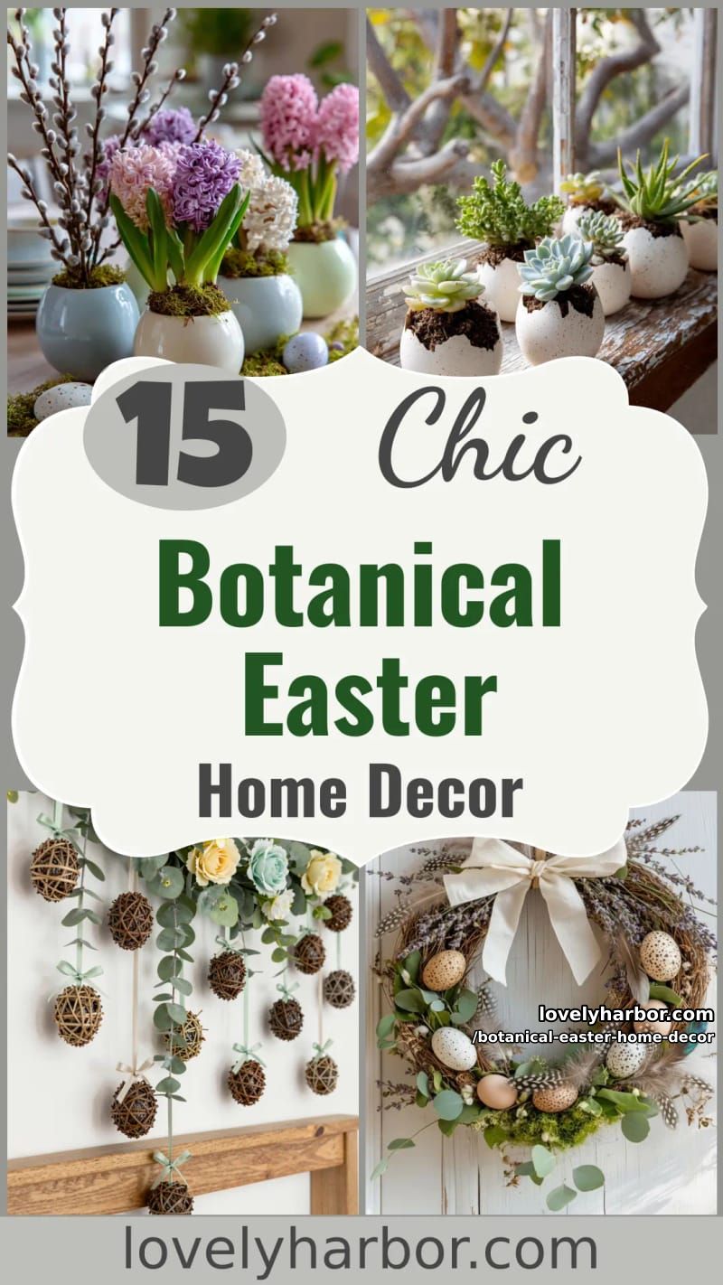 15 Botanical Easter Home Decor Inspirations for a Serene Seasonal Refresh 56 botanical easter home decor - Collage 55