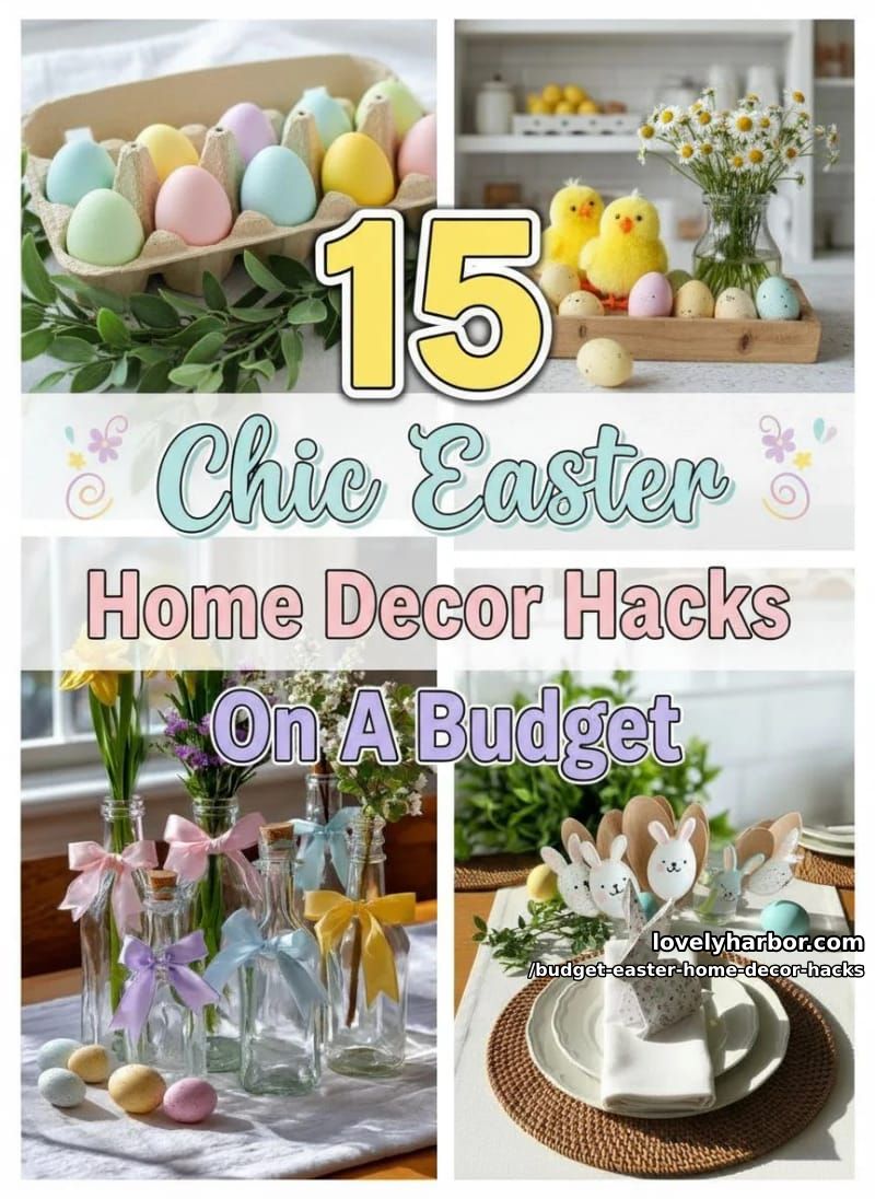 15 Budget Easter Home Decor Hacks You’ll Love 35 budget easter home decor hacks - Collage 34