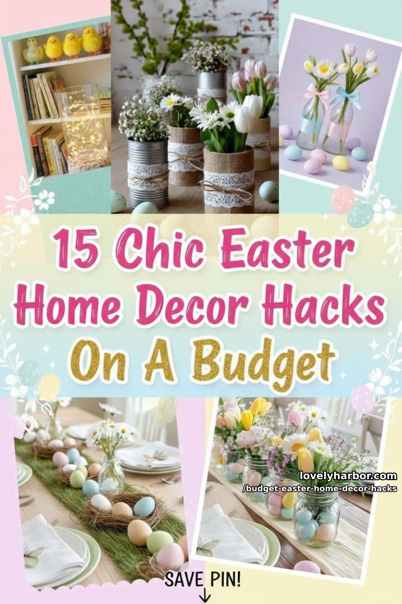 15 Budget Easter Home Decor Hacks You’ll Love 39 budget easter home decor hacks - Collage 38