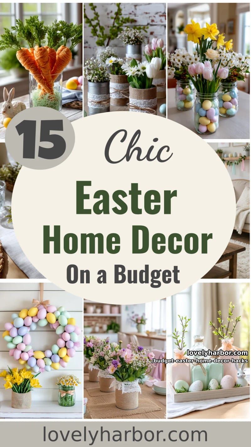 15 Budget Easter Home Decor Hacks You’ll Love 46 budget easter home decor hacks - Collage 45