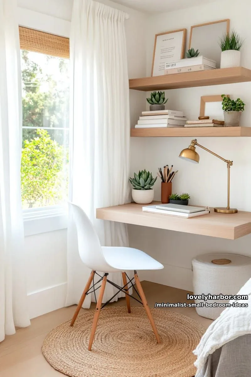built-in desk nook beside the window for seamless functionality 1