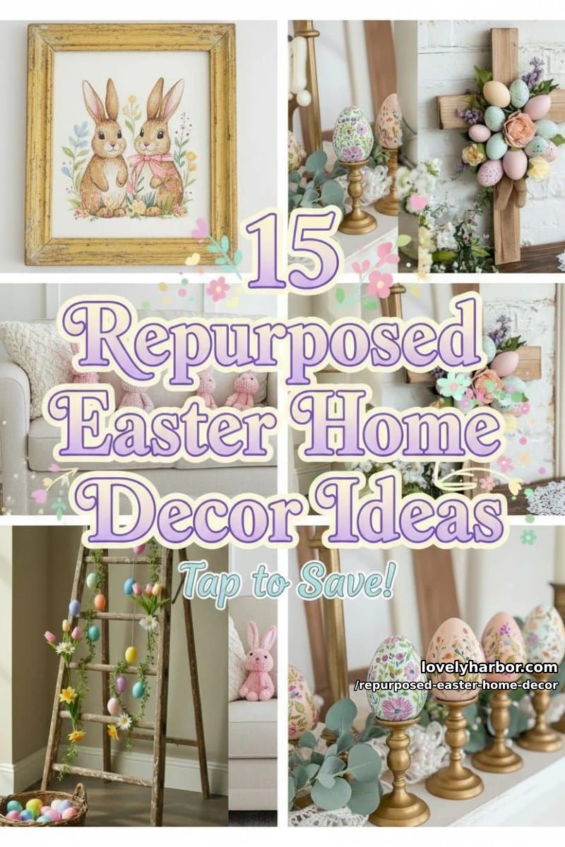 15 Repurposed Easter Home Decor Ideas You'll Love 41 celebrate easter with repurposed home decor 40