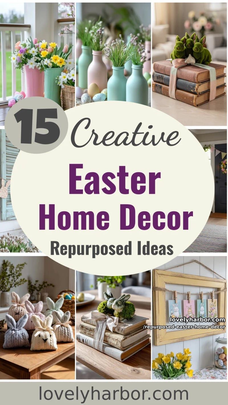 15 Repurposed Easter Home Decor Ideas You'll Love 48 celebrate easter with repurposed home decor 47