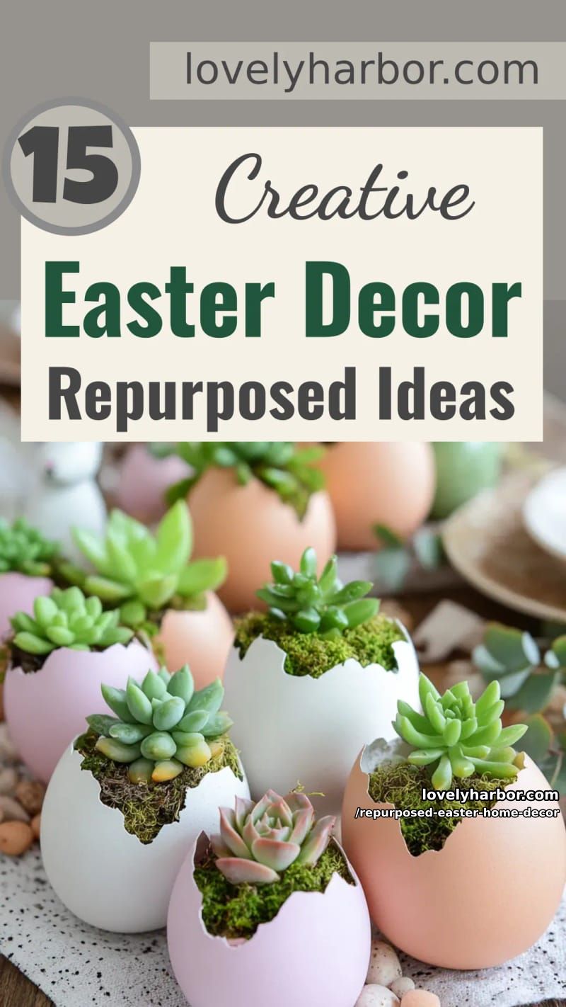 15 Repurposed Easter Home Decor Ideas You'll Love 49 celebrate easter with repurposed home decor 48