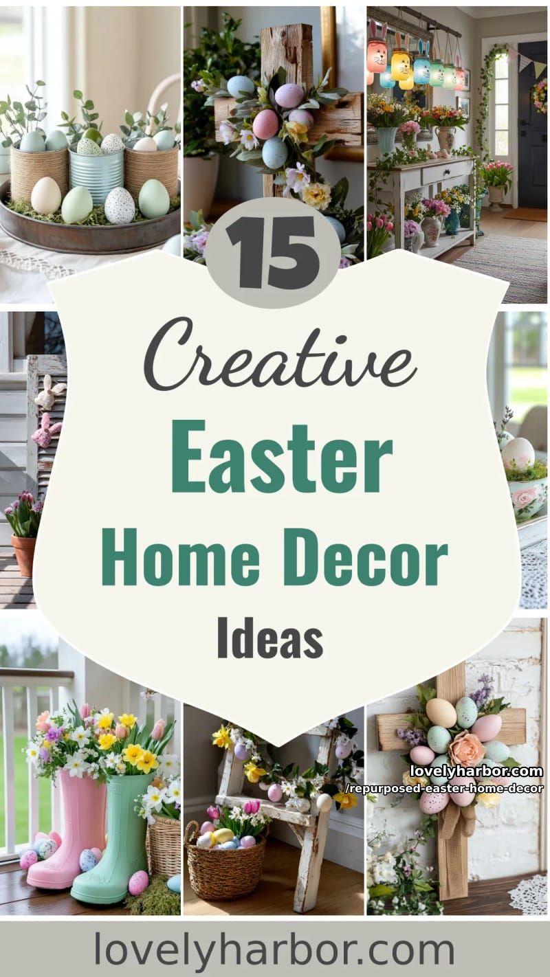 15 Repurposed Easter Home Decor Ideas You'll Love 50 celebrate easter with repurposed home decor 49