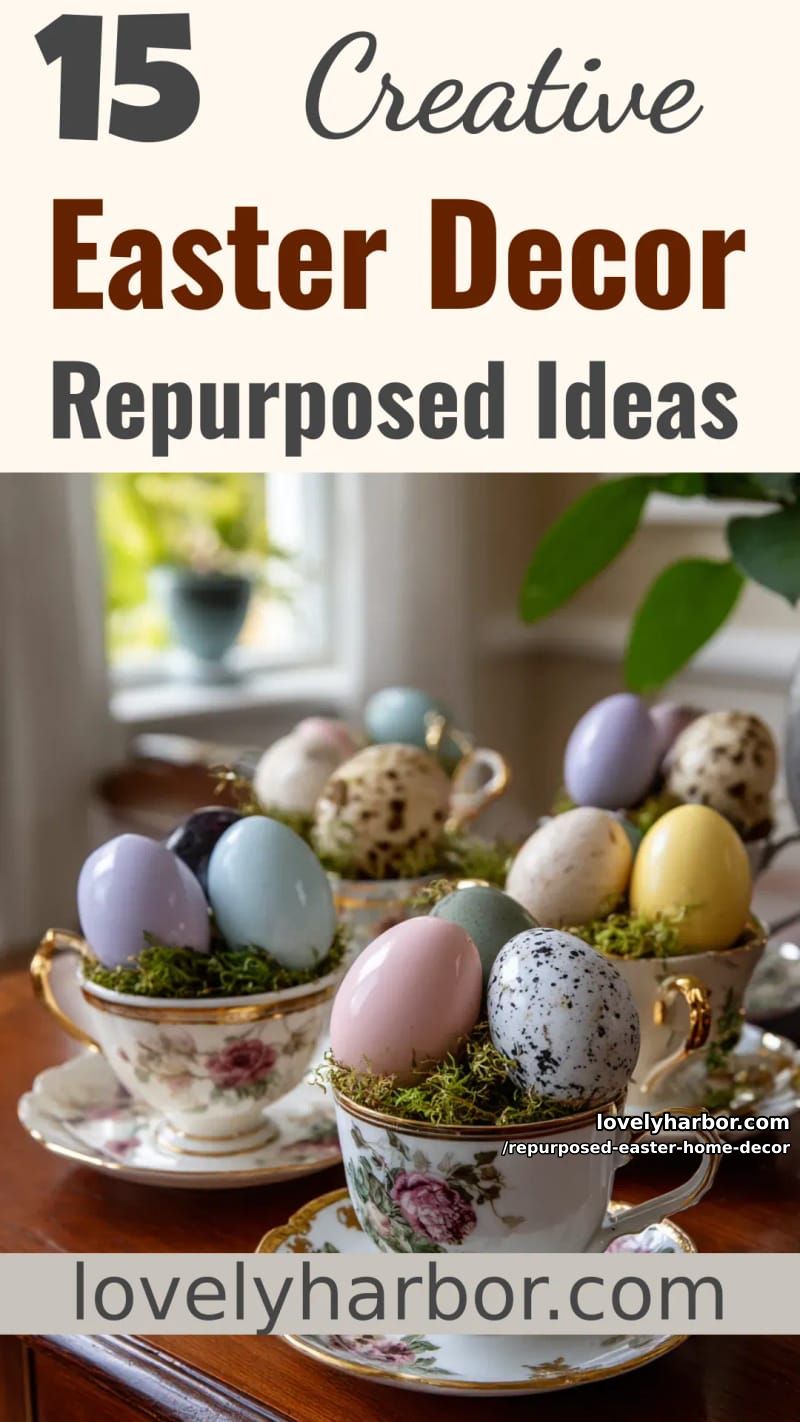 15 Repurposed Easter Home Decor Ideas You'll Love 51 celebrate easter with repurposed home decor 50
