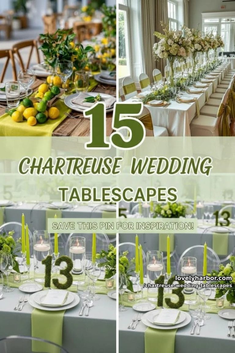 15 Chartreuse Tablescapes For Contemporary Weddings - Lovely Harbor