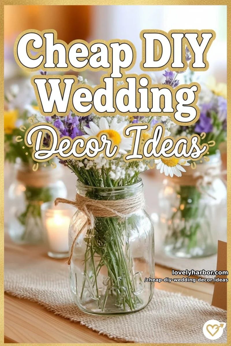 21 Cheap DIY Wedding Decor Ideas for Budget-Friendly Inspo 55 cheap diy wedding decor ideas - Collage 54