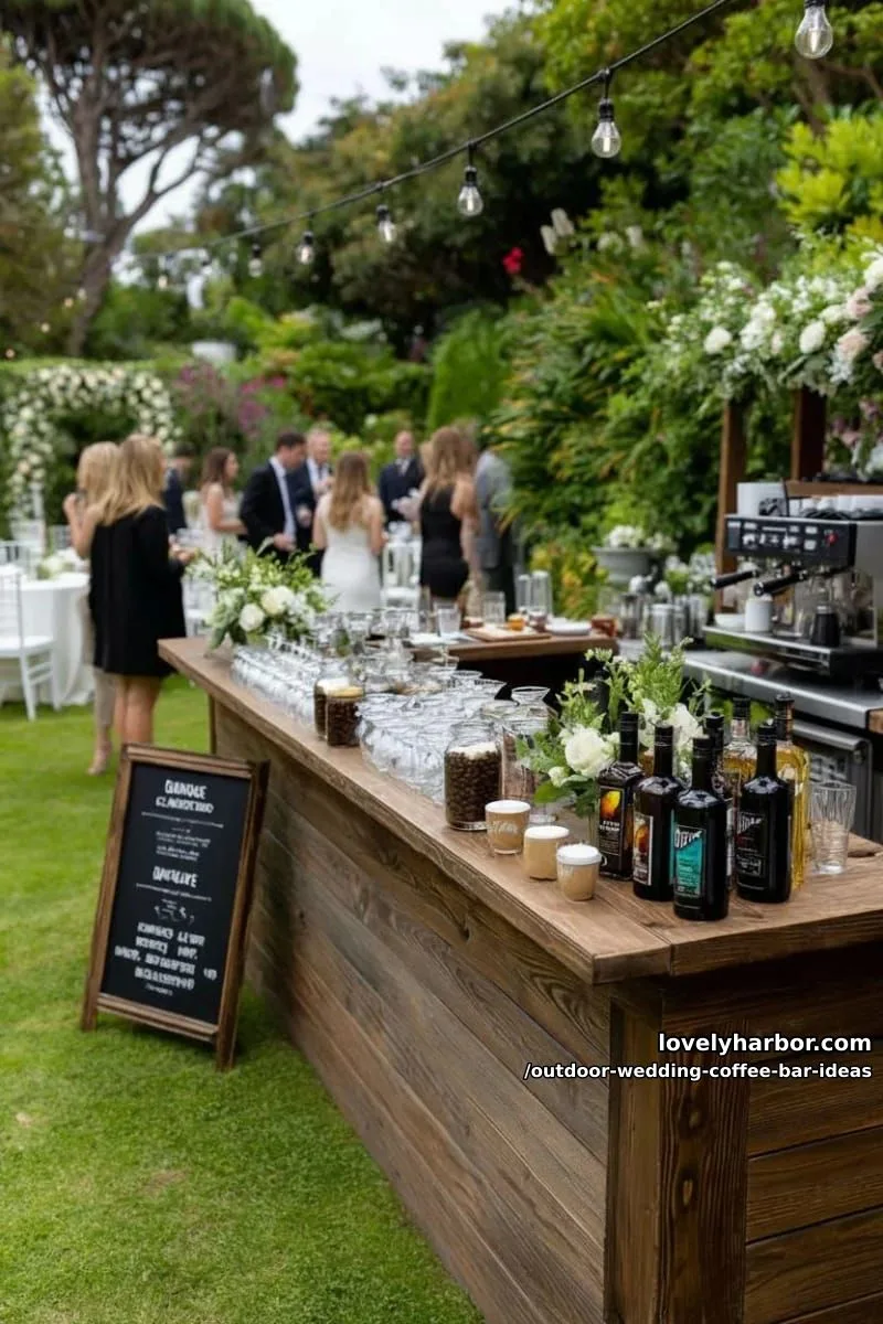 coffee cocktail bar featuring espresso martinis and irish coffees for evening celebrations 1