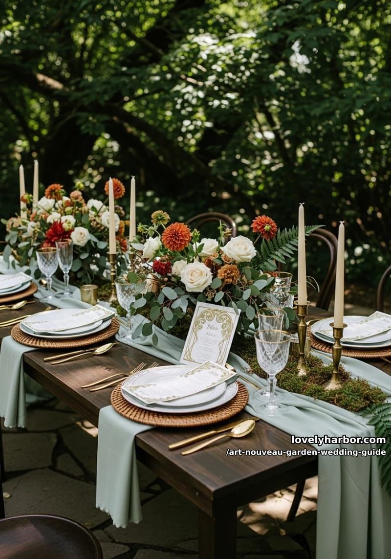 The Ultimate Art Nouveau Garden Wedding Guide: Timeless Romance Meets Nature 15 color palettes that feel earthy and romantic 1