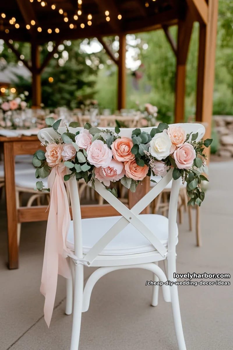 diy paper flower garlands in pastel and blush hues 1