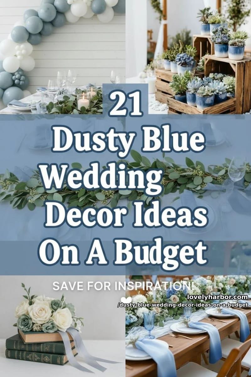 21 Dusty Blue Wedding Decor Ideas On A Budget For You 50 dusty blue wedding decor ideas on a budget - Collage 49