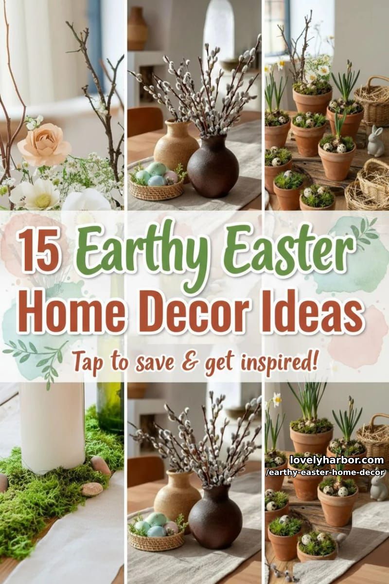 15 Earthy Easter Home Decor For A Nature-Friendly Seasonal Touch 39 earthy easter home decor - Collage 38