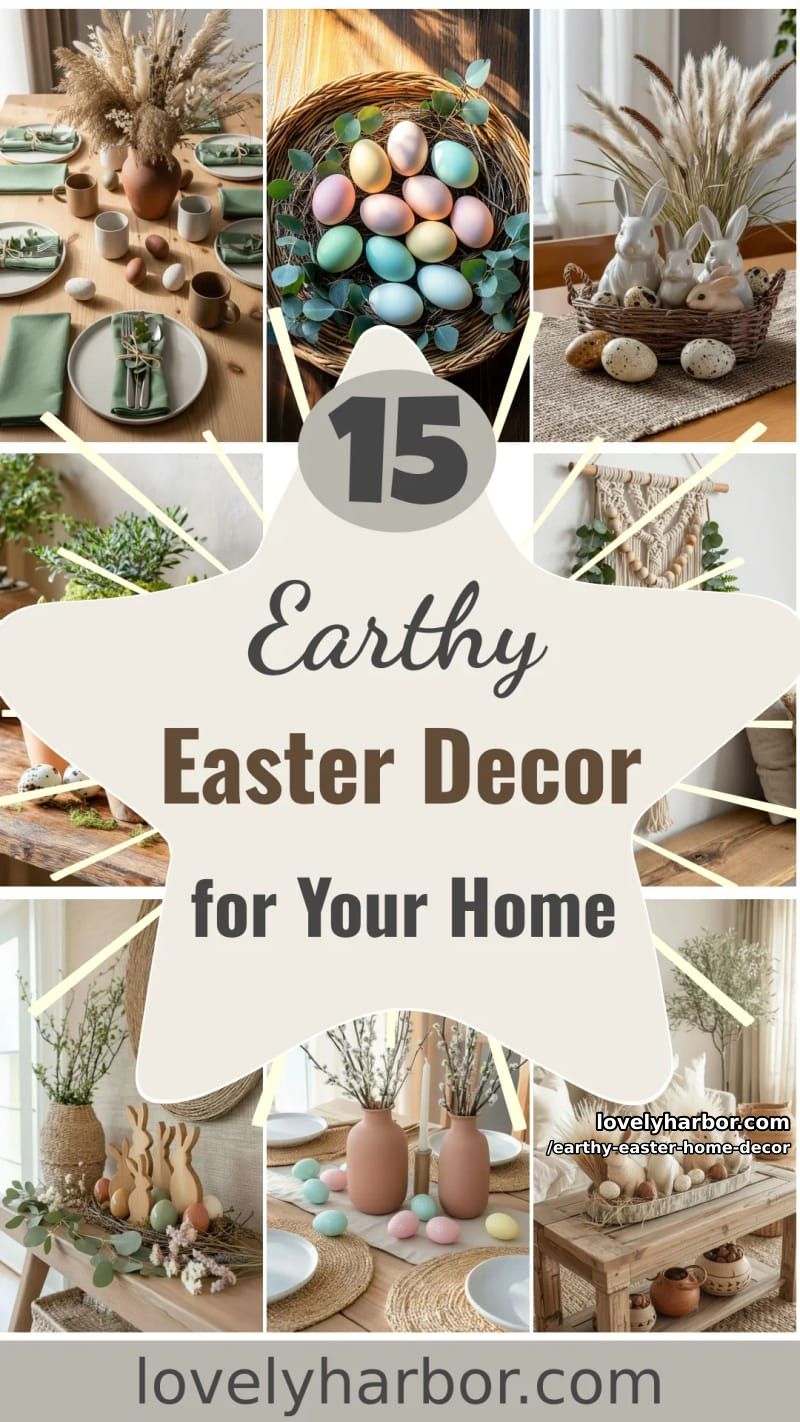 15 Earthy Easter Home Decor For A Nature-Friendly Seasonal Touch 48 earthy easter home decor - Collage 47