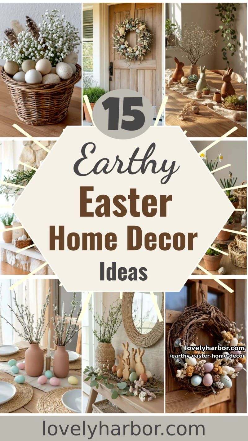 15 Earthy Easter Home Decor For A Nature-Friendly Seasonal Touch 51 earthy easter home decor - Collage 50
