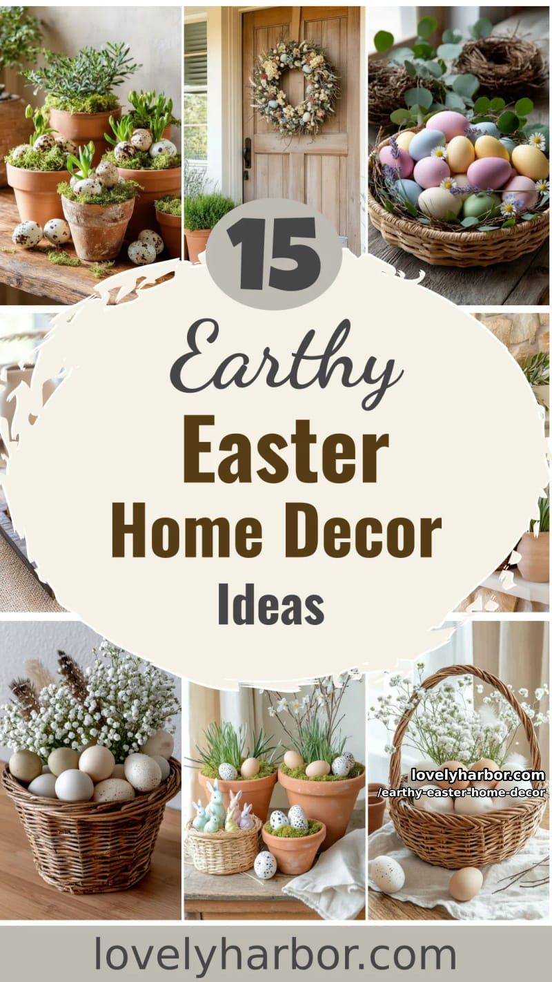 15 Earthy Easter Home Decor For A Nature-Friendly Seasonal Touch 53 earthy easter home decor - Collage 52