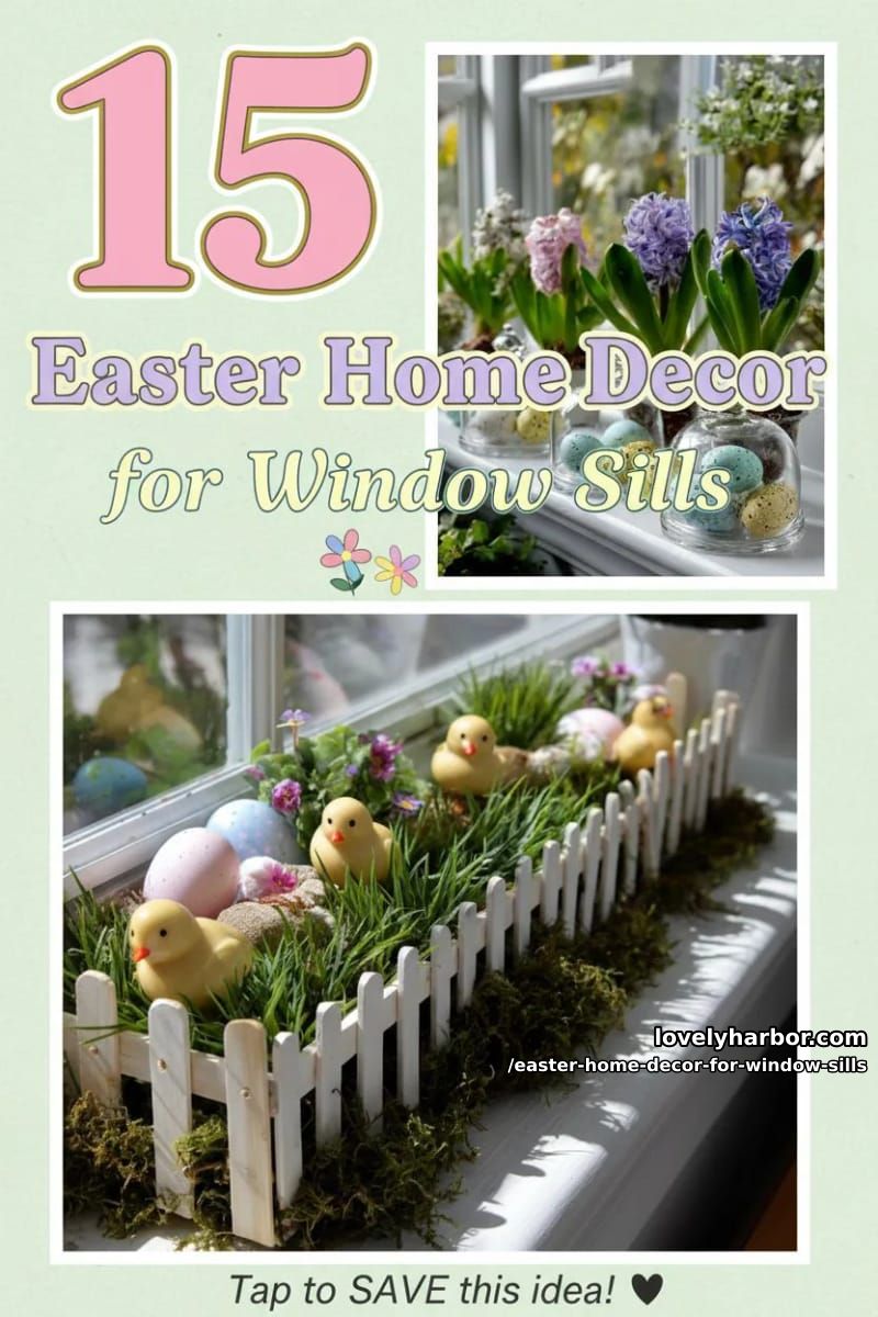 15 Easter Home Decor for Window Sills That Feels Fresh and Festive 43 easter home decor for window sills - Collage 42