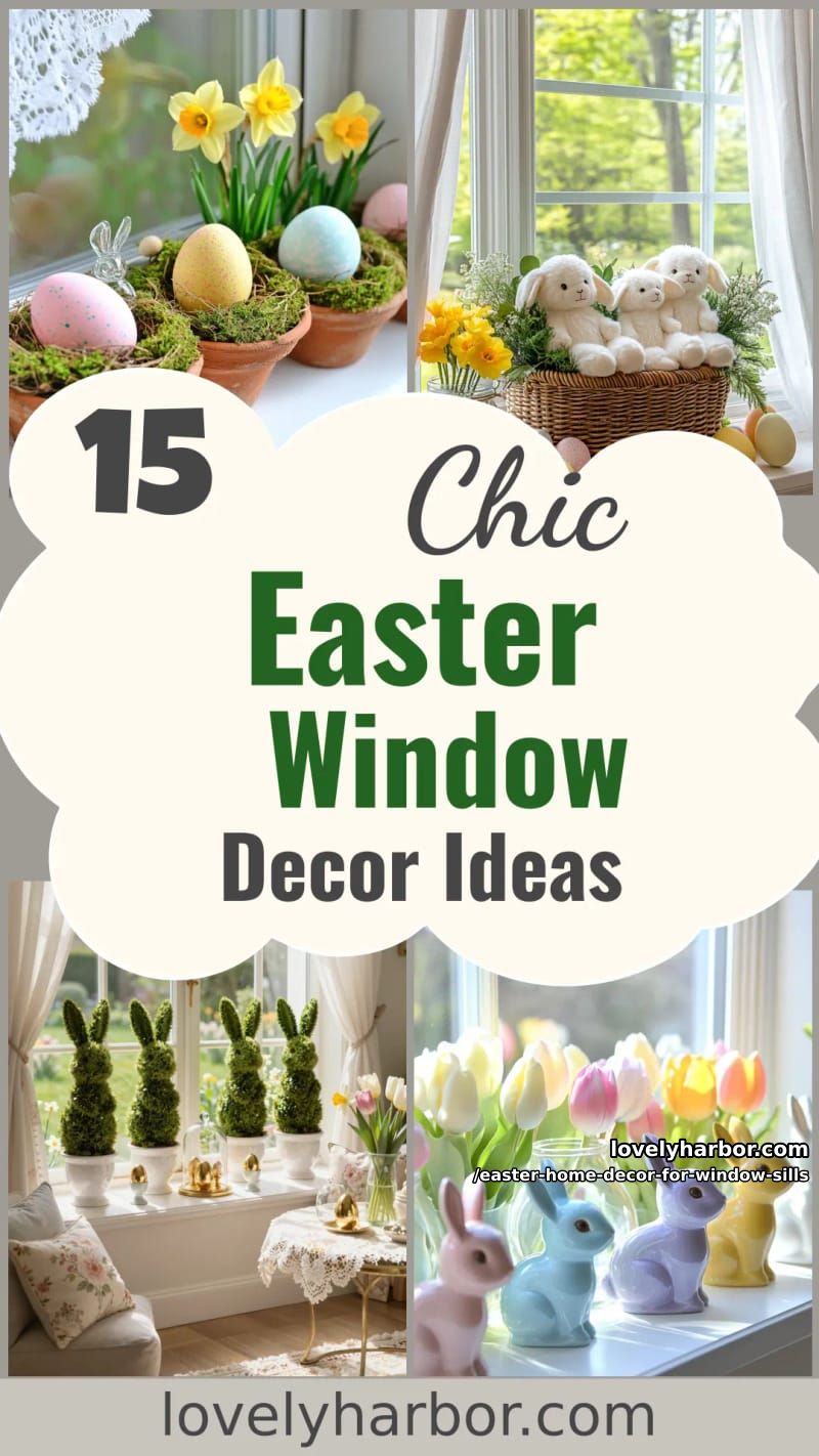 15 Easter Home Decor for Window Sills That Feels Fresh and Festive 45 easter home decor for window sills - Collage 44