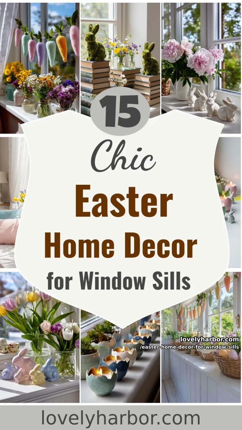 15 Easter Home Decor for Window Sills That Feels Fresh and Festive 47 easter home decor for window sills - Collage 46