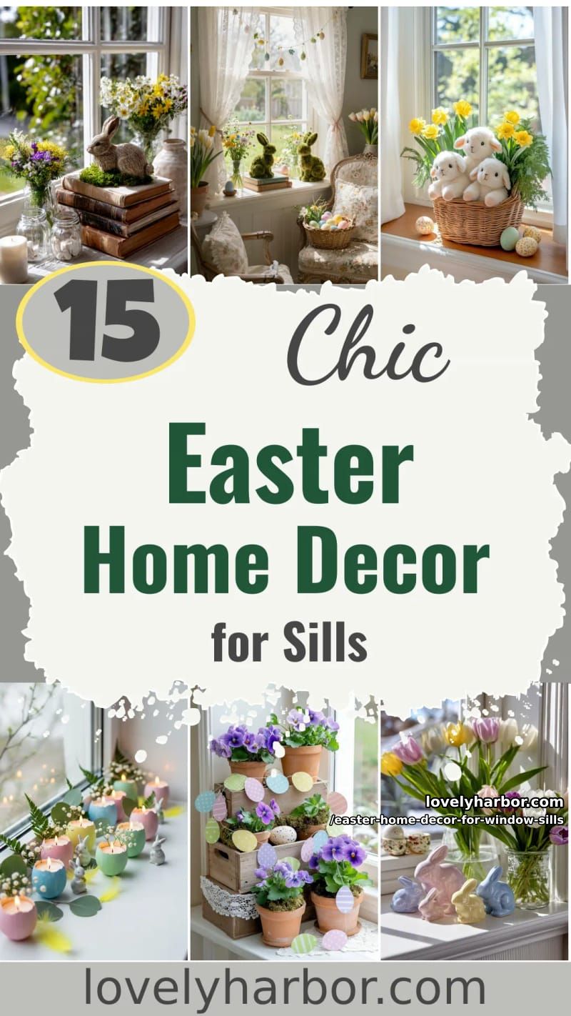 15 Easter Home Decor for Window Sills That Feels Fresh and Festive 48 easter home decor for window sills - Collage 47