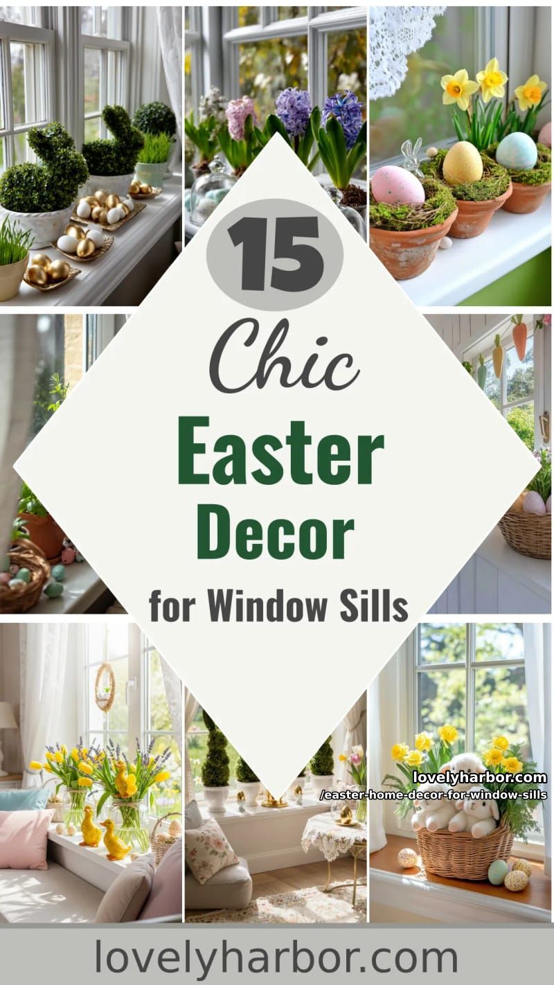 15 Easter Home Decor for Window Sills That Feels Fresh and Festive 52 easter home decor for window sills - Collage 51