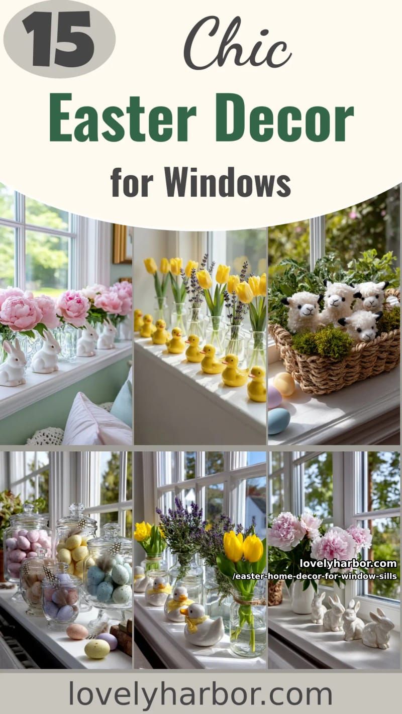 15 Easter Home Decor for Window Sills That Feels Fresh and Festive 54 easter home decor for window sills - Collage 53