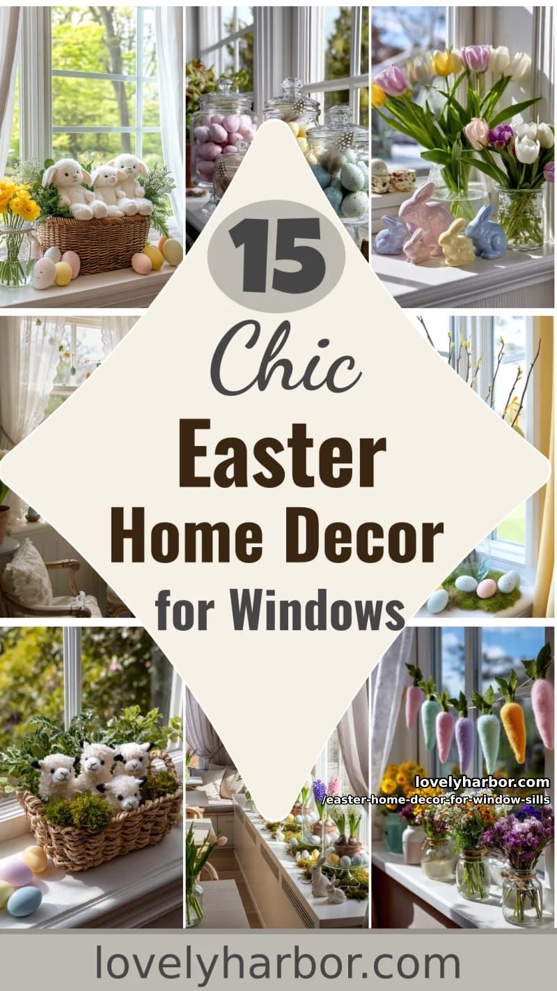 15 Easter Home Decor for Window Sills That Feels Fresh and Festive 55 easter home decor for window sills - Collage 54