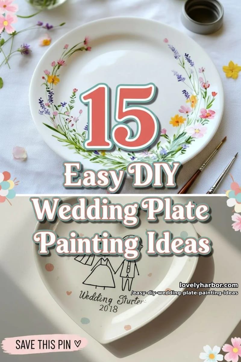 15 Easy DIY Wedding Plate Painting Ideas for a Stunning Tablescape 32 easy diy wedding plate painting ideas - Collage 31
