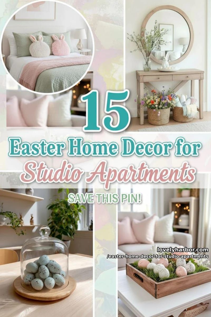 15 Easter Home Decor For Studio Apartments That Makes Small Spaces Bloom 37 enjoy decorating with these easter home decor ideas for studio apartments 36