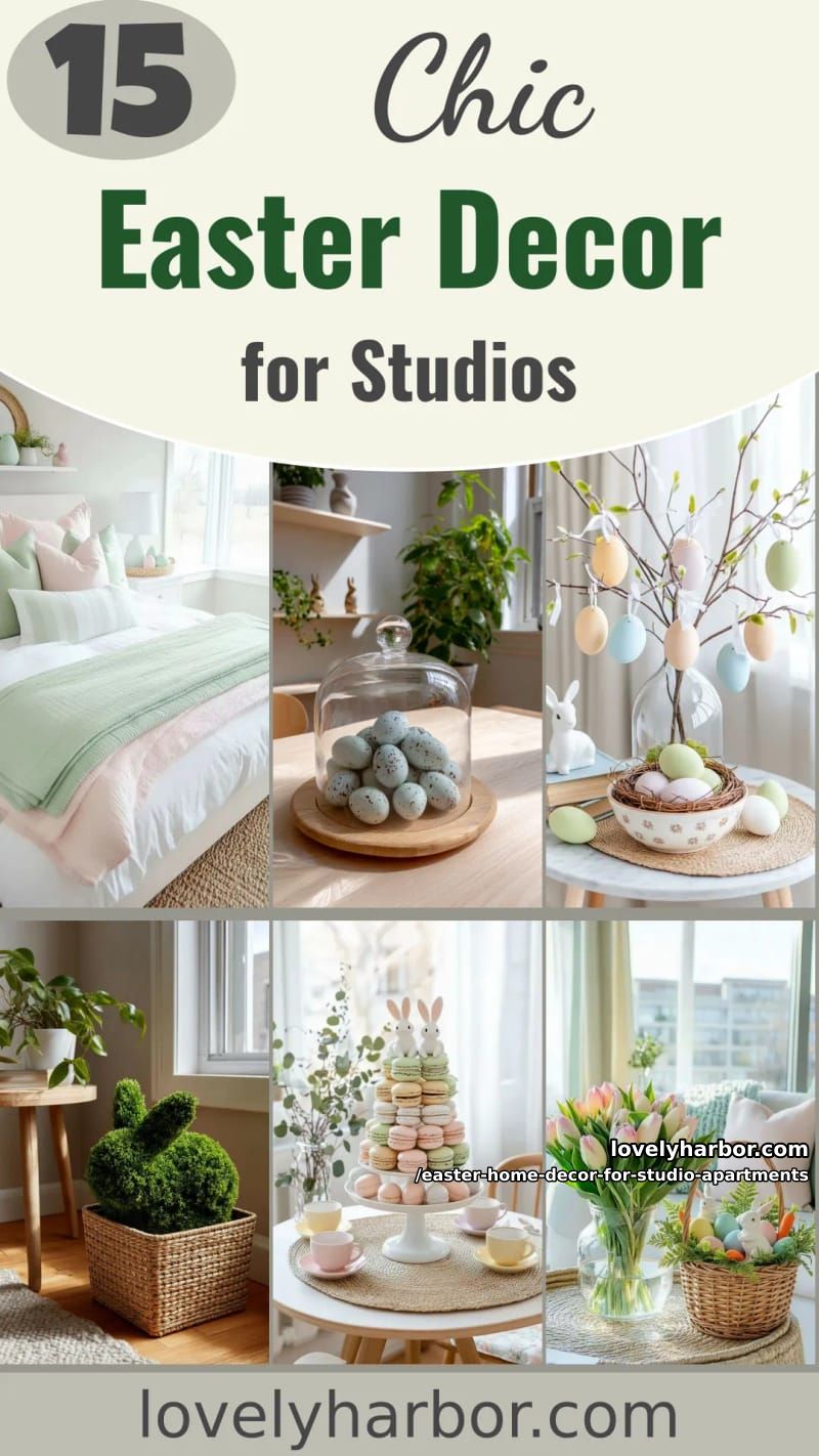 15 Easter Home Decor For Studio Apartments That Makes Small Spaces Bloom 42 enjoy decorating with these easter home decor ideas for studio apartments 41