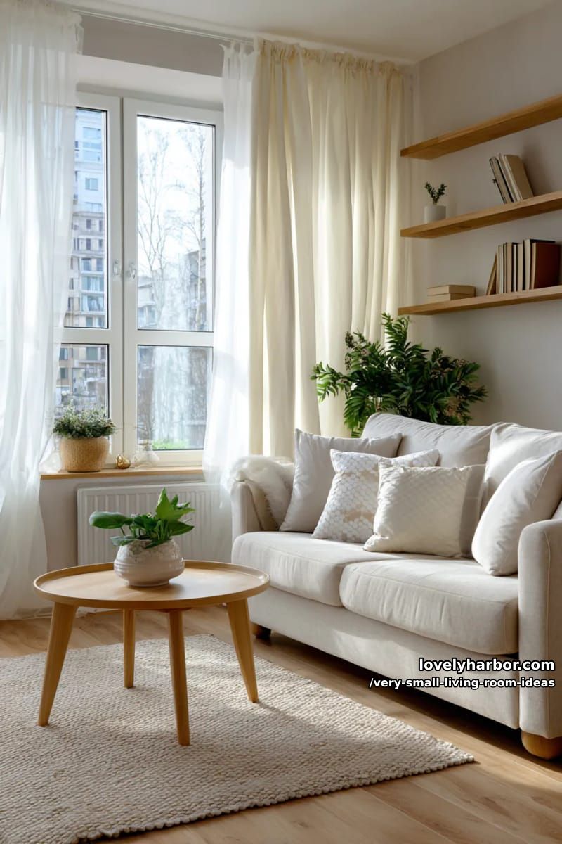 floor-to-ceiling curtains in sheer fabric to amplify natural light 1