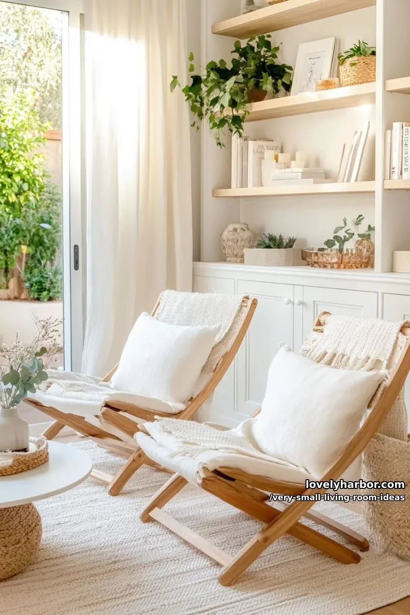folding armchairs that tuck away when not in use 1