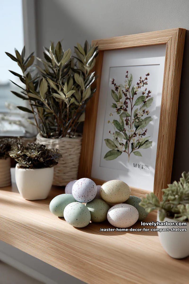 framed botanical print with small egg cluster 1