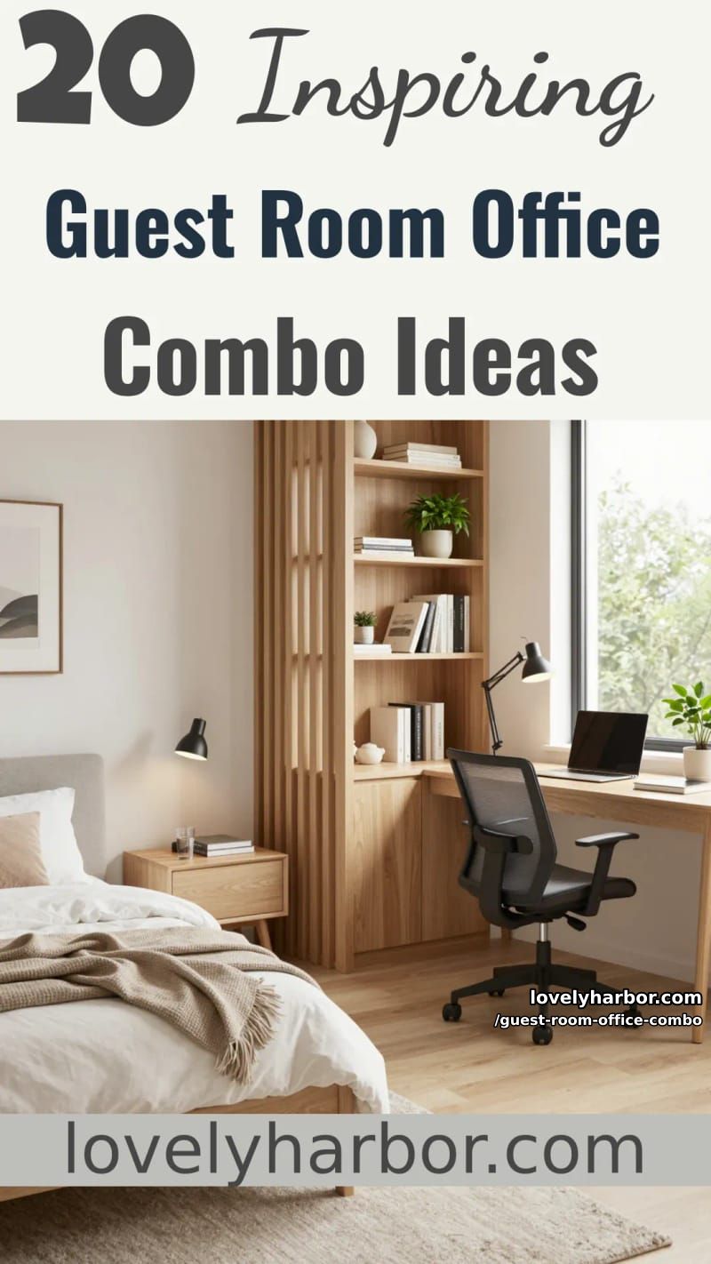20 Inspiring Guest Room Office Combos to Try This Year 40 guest room office combo - Collage 39