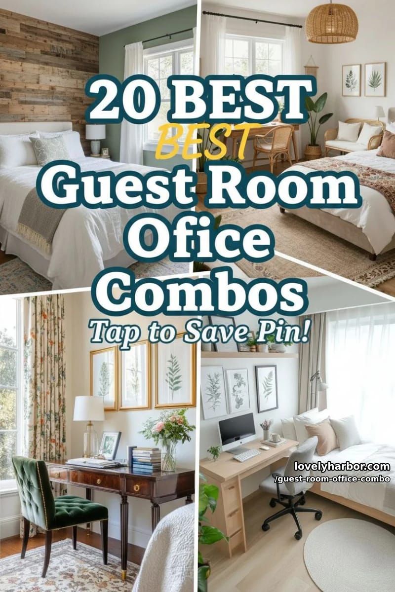 20 Inspiring Guest Room Office Combos to Try This Year 48 guest room office combo - Collage 47