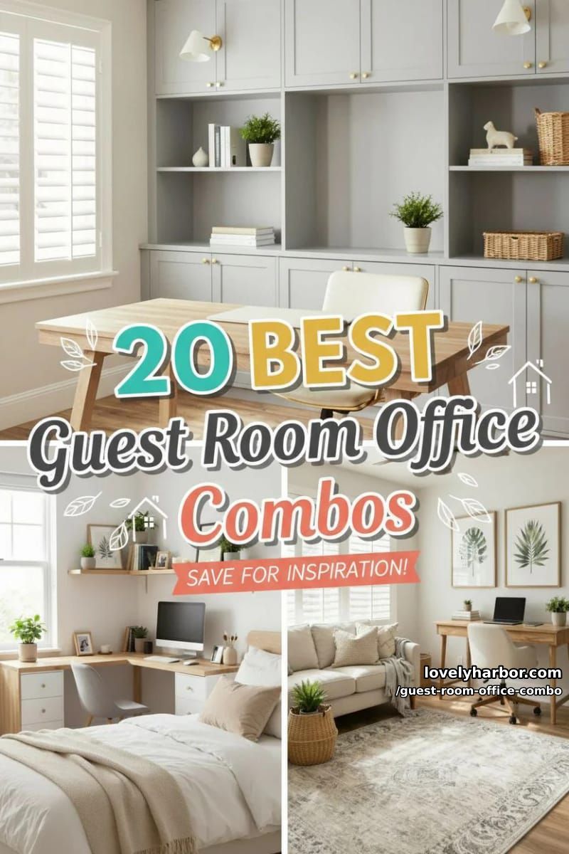 20 Inspiring Guest Room Office Combos to Try This Year 50 guest room office combo - Collage 49