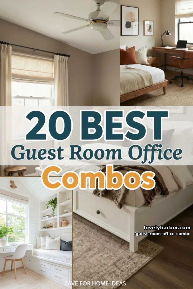 20 Inspiring Guest Room Office Combos to Try This Year 51 guest room office combo - Collage 50