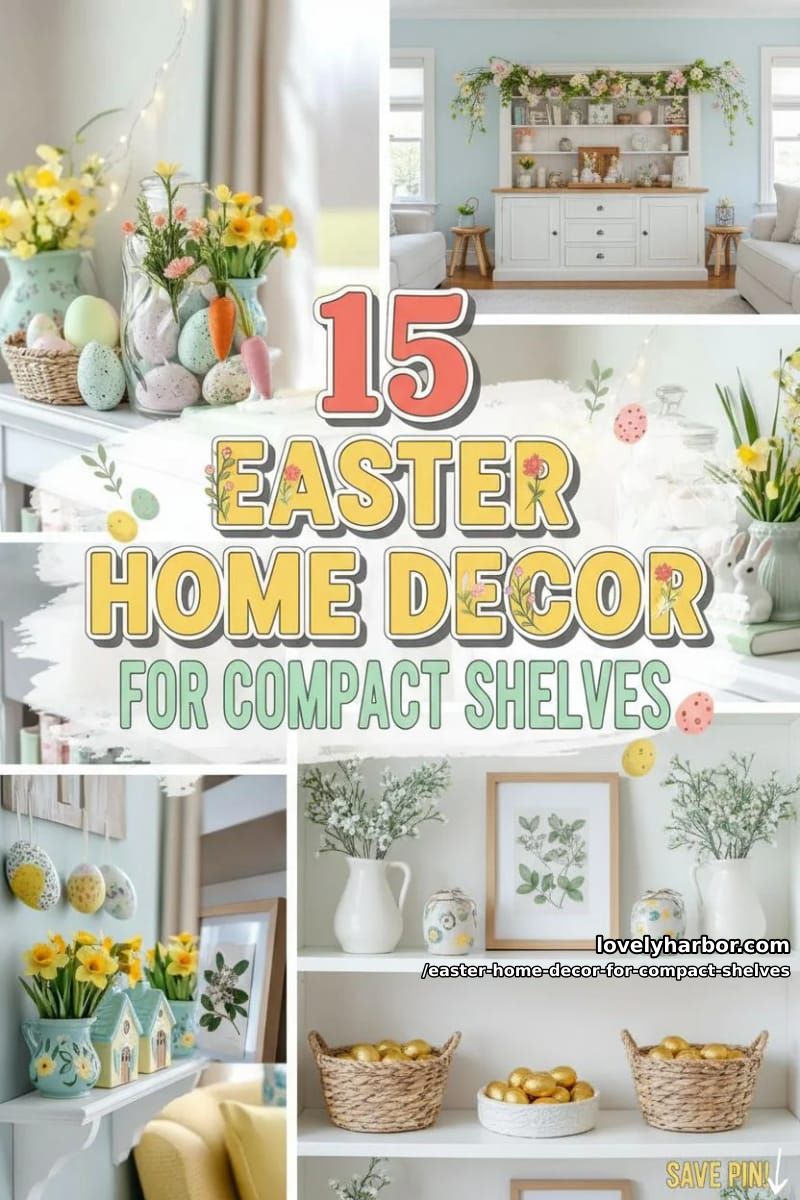 15 Easter Home Decor For Compact Shelves That Makes Small Displays Pop 39 have fun this easter with homemade decor for compact shelves 38