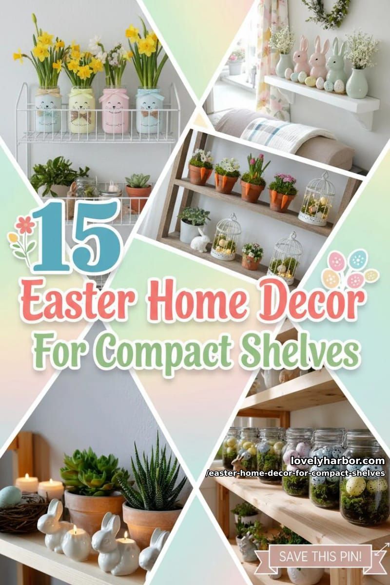 15 Easter Home Decor For Compact Shelves That Makes Small Displays Pop 40 have fun this easter with homemade decor for compact shelves 39