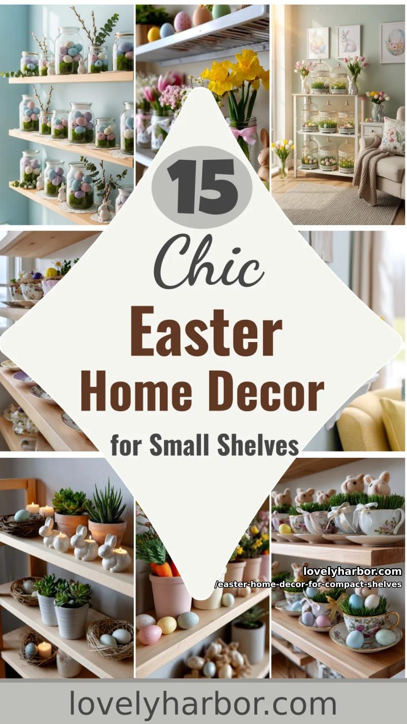 15 Easter Home Decor For Compact Shelves That Makes Small Displays Pop 44 have fun this easter with homemade decor for compact shelves 43