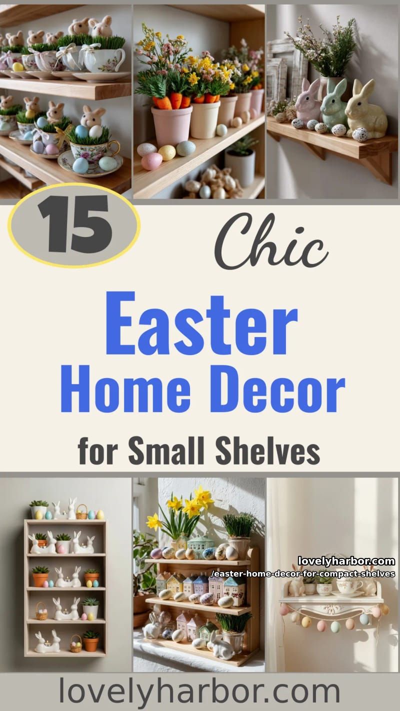 15 Easter Home Decor For Compact Shelves That Makes Small Displays Pop 45 have fun this easter with homemade decor for compact shelves 44