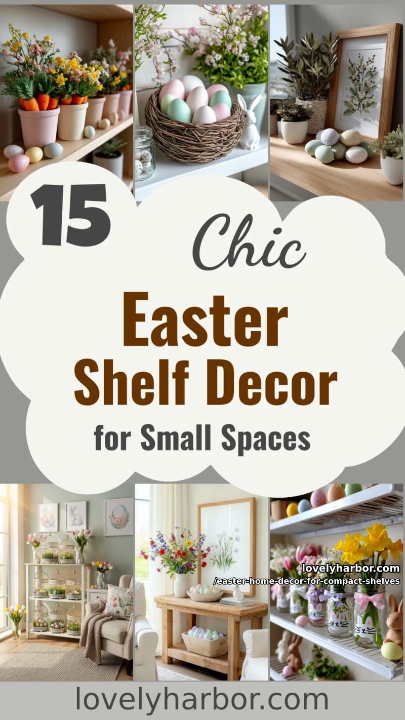 15 Easter Home Decor For Compact Shelves That Makes Small Displays Pop 46 have fun this easter with homemade decor for compact shelves 45
