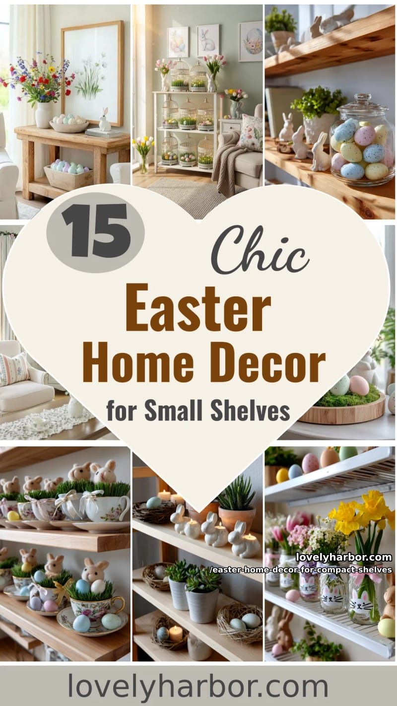 15 Easter Home Decor For Compact Shelves That Makes Small Displays Pop 47 have fun this easter with homemade decor for compact shelves 46