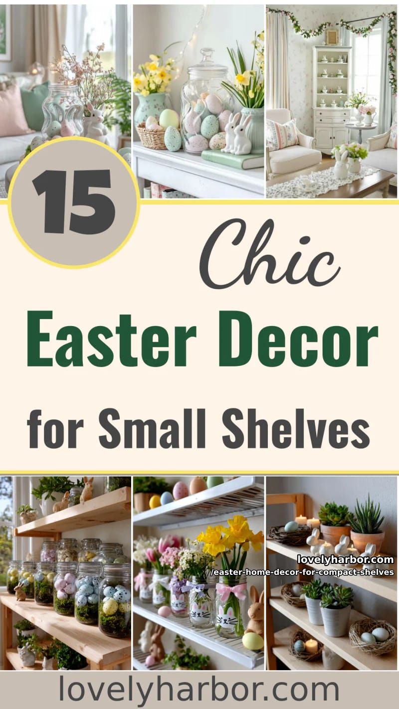 15 Easter Home Decor For Compact Shelves That Makes Small Displays Pop 48 have fun this easter with homemade decor for compact shelves 47