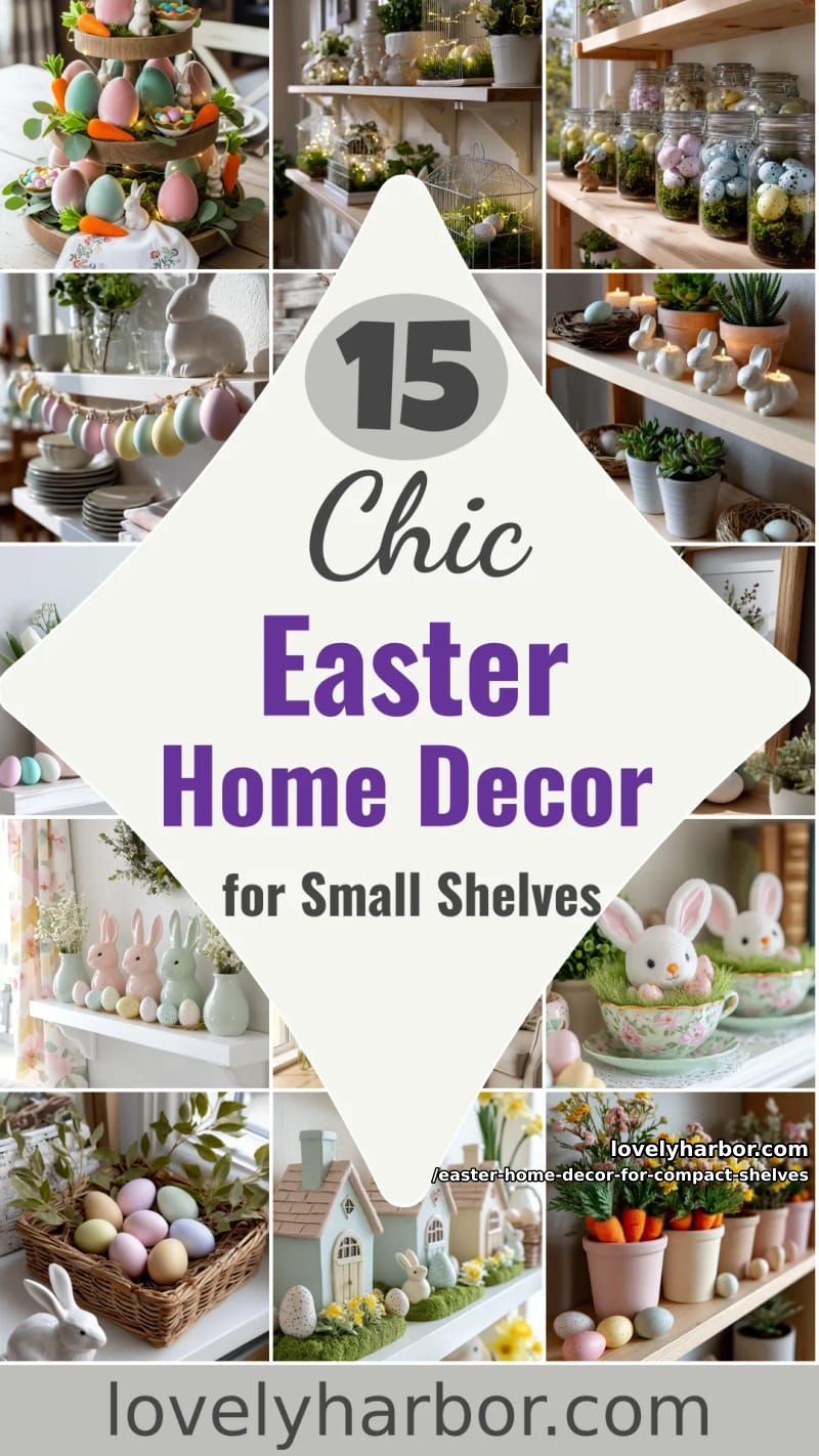 15 Easter Home Decor For Compact Shelves That Makes Small Displays Pop 50 have fun this easter with homemade decor for compact shelves 49